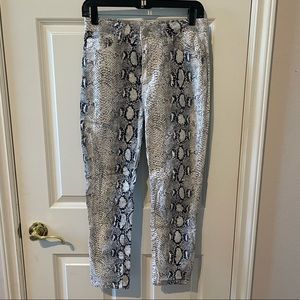 Snake Print Pants